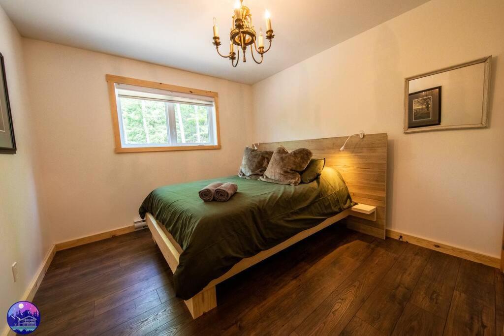 Chalet Deschamps- Spa- Chien Accepte- Nature- Estrie Mansonville Exteriör bild