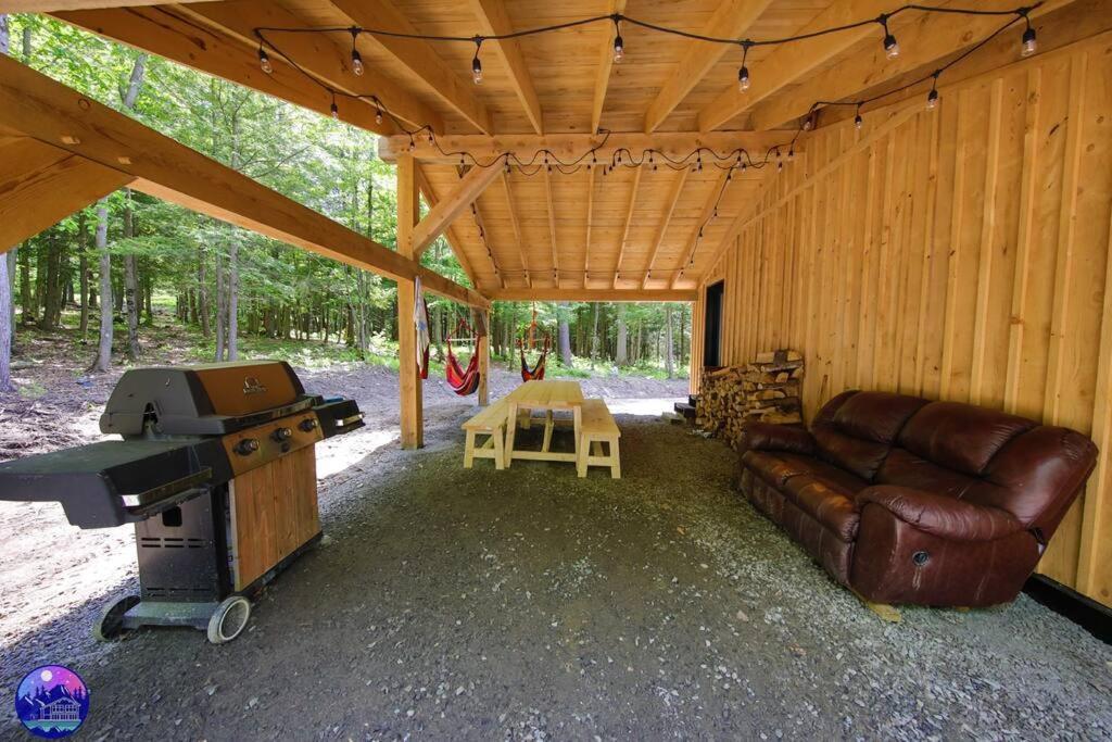 Chalet Deschamps- Spa- Chien Accepte- Nature- Estrie Mansonville Exteriör bild